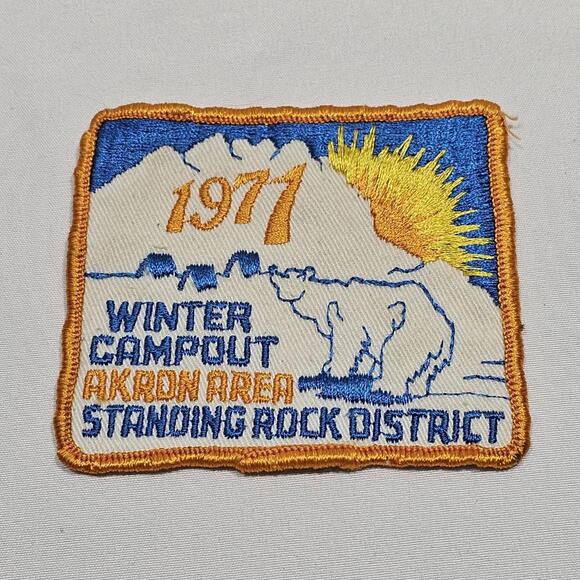 Other - Vintage 1971 Boy Scouts of America (BSA) Activity Patch Winter Campout Akron